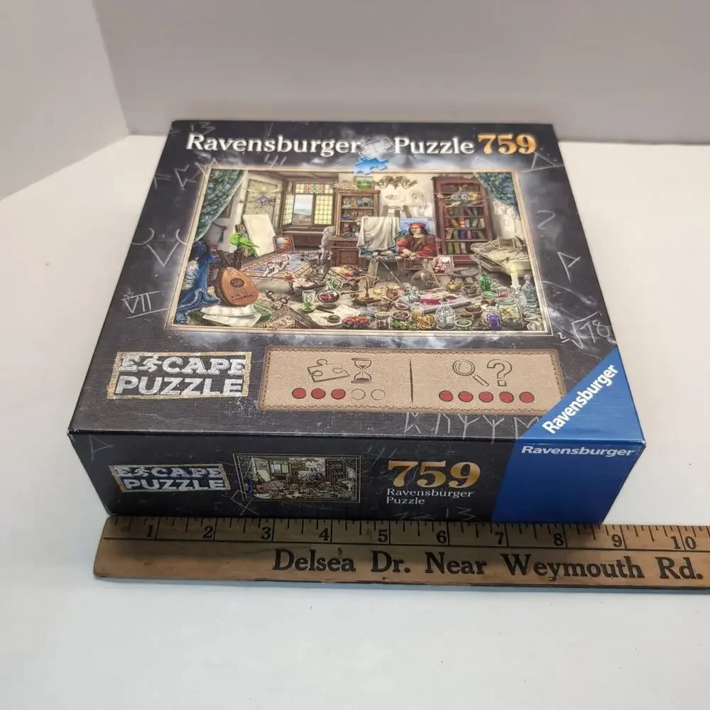 Ravensburger Escape Puzzle 759 Artist Studios Complete Solution Envelope Opened - Picture 10 of 10